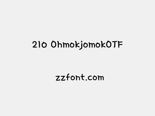 210 OhmokjomokOTF