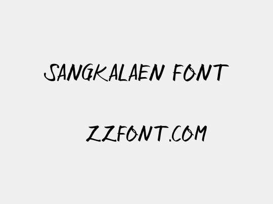 Sangkalaen Font