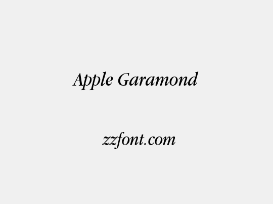 Apple Garamond