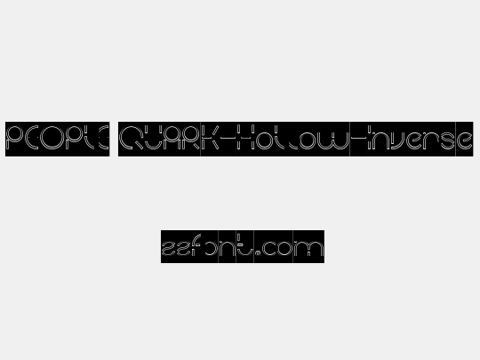 PEOPLE QUARK-Hollow-Inverse