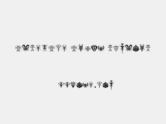 Abstract Alien Symbols