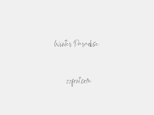 Winter Paradise