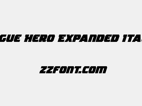 Rogue Hero Expanded Italic