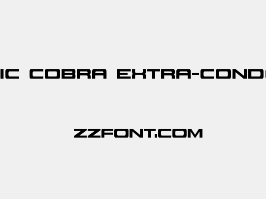 Classic Cobra Extra-Condensed