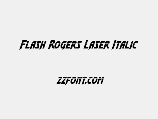 Flash Rogers Laser Italic