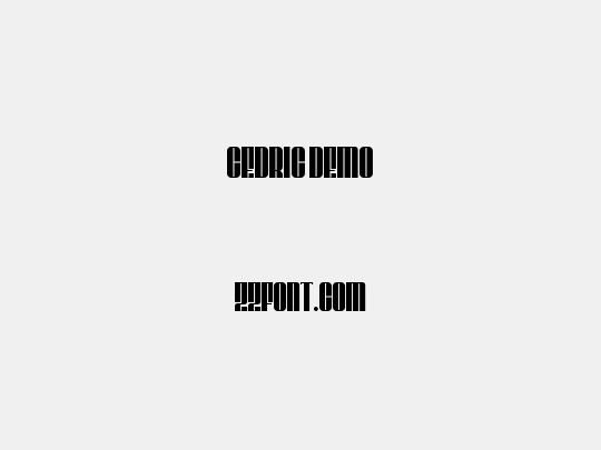 CEDRIC demo