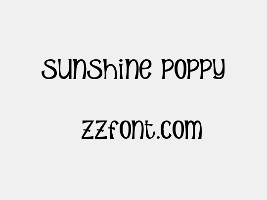 Sunshine Poppy