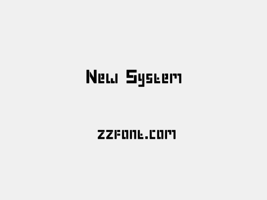 New System