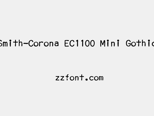 Smith-Corona EC1100 Mini Gothic