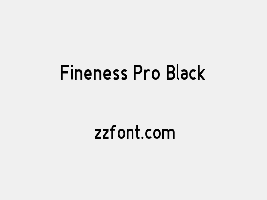 Fineness Pro Black