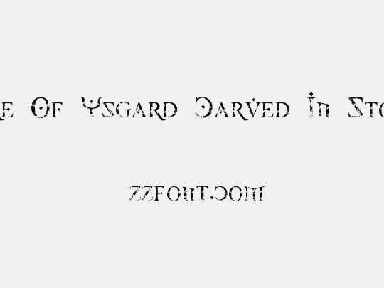 Fire Of Ysgard Carved In Stone