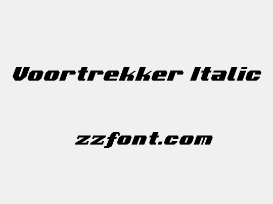 Voortrekker Italic