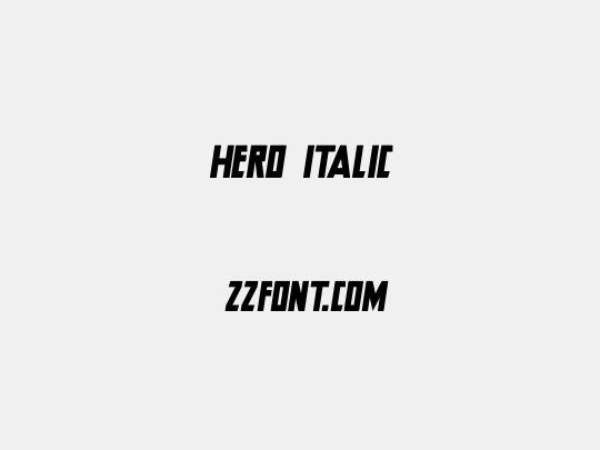 Hero Italic