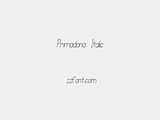 Primadona Italic