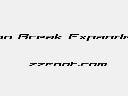 Concielian Break Expanded Semi-Italic