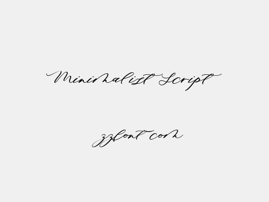 Minimalist Script