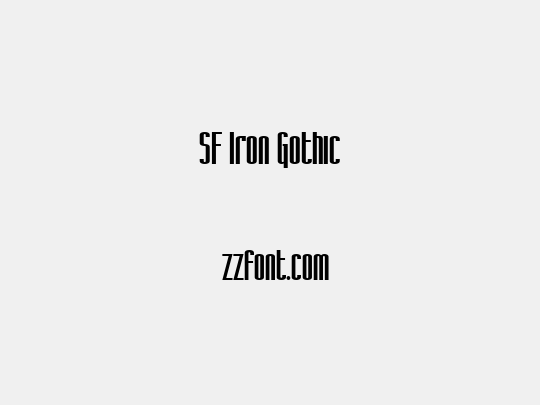 SF Iron Gothic