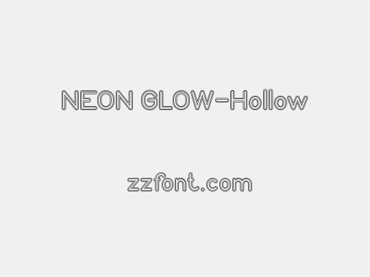 NEON GLOW-Hollow