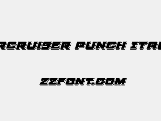 Aircruiser Punch Italic