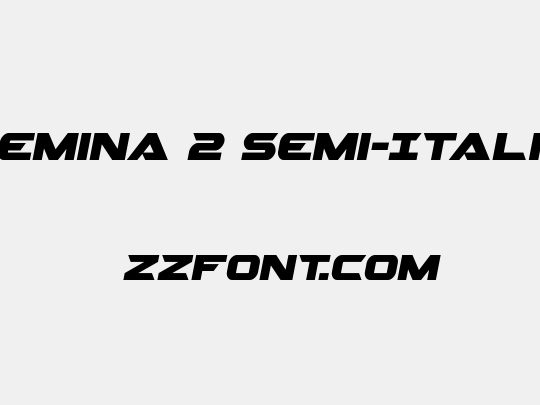 Gemina 2 Semi-Italic