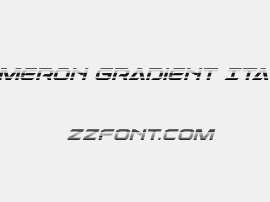 Dameron Gradient Italic
