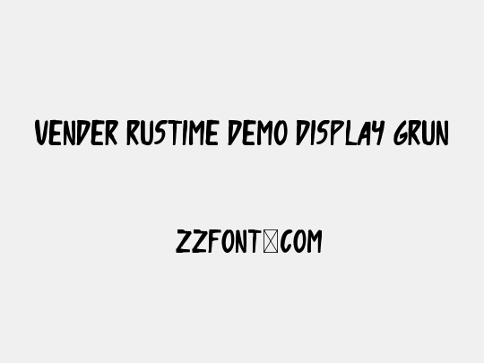 Vender Rustime Demo Display Grunge