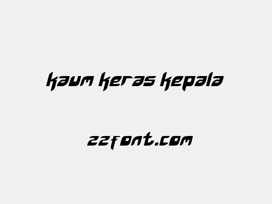 kaum keras kepala