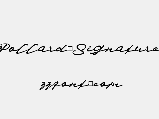 Pollard_Signature
