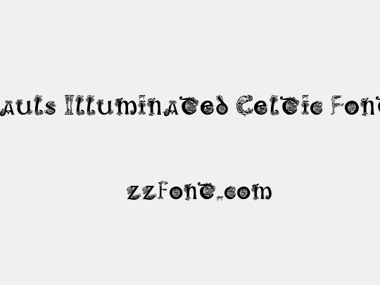 Pauls Illuminated Celtic Font