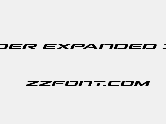 Outrider Expanded Italic