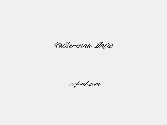 Katherinna Italic