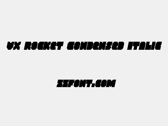 VX Rocket Condensed Italic