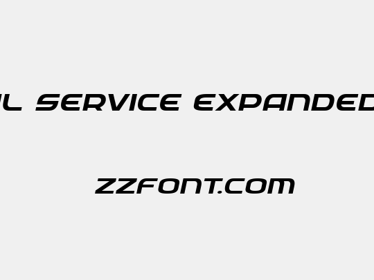 Federal Service Expanded Italic