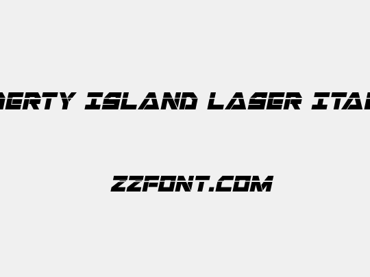 Liberty Island Laser Italic