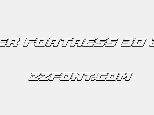 Cruiser Fortress 3D Italic