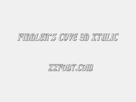 Fiddler's Cove 3D Italic