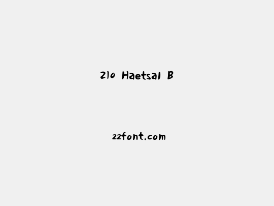 210 Haetsal B