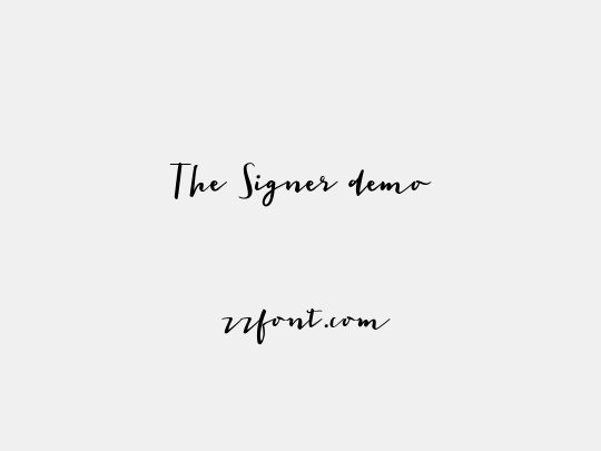 The Signer demo