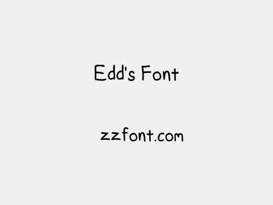 Edd's Font