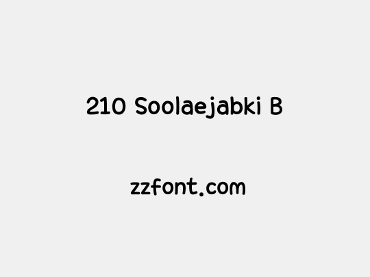 210 Soolaejabki B