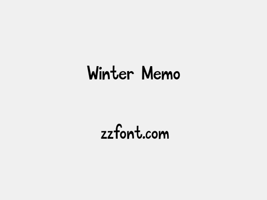 Winter Memo