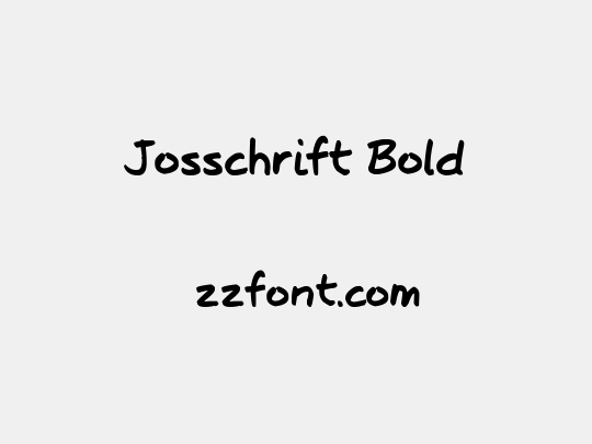Josschrift Bold