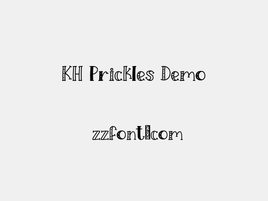 KH Prickles Demo