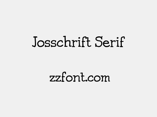 Josschrift Serif