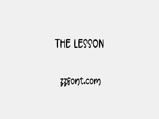 THE LESSON