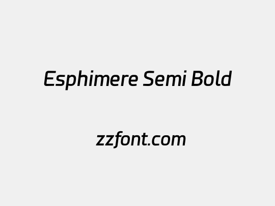 Esphimere Semi Bold