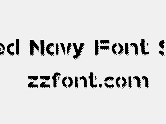 Stamped Navy Font Shadow