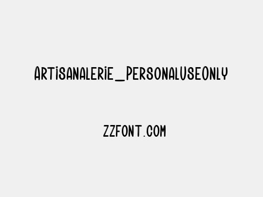 Artisanalerie_PersonalUseOnly