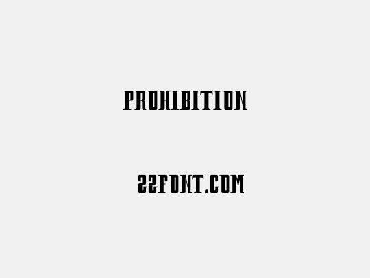 Prohibition