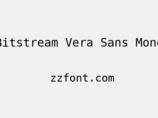 Bitstream Vera Sans Mono